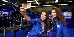 Sol & Matheson - Yamaha Racing Communications and PR - umbrella girls